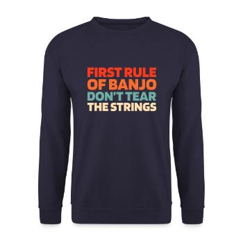 Banjo - Unisex Sweatshirt - navy - Front - Alina (178cm) & Michal (187cm)