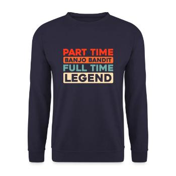 Banjo - Unisex Sweatshirt - navy - Front - Alina (178cm) & Michal (187cm)