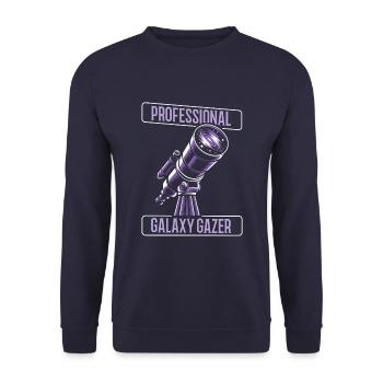 Astronomer - Unisex Sweatshirt - navy - Front - Alina (178cm) & Michal (187cm)