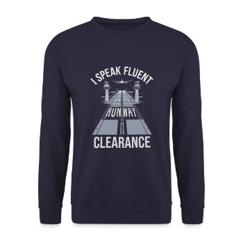 Contrôleur aérien - Sweat-shirt Unisexe - marine - Devant - Alina (178cm) & Michal (187cm)