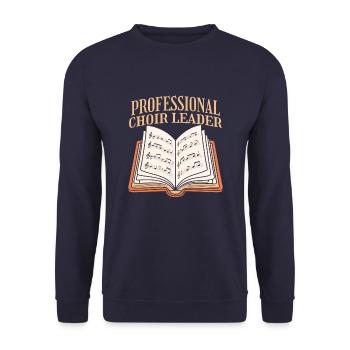 Choir teacher - Unisex Sweatshirt - navy - Front - Alina (178cm) & Michal (187cm)