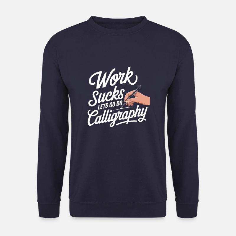 Calligraphy - Unisex Sweatshirt - navy