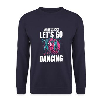 Dancing Dancers - Unisex Sweatshirt - navy - Front - Alina (178cm) & Michal (187cm)