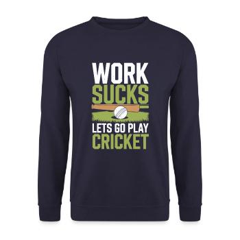 Cricket - Unisex Sweatshirt - navy - Front - Alina (178cm) & Michal (187cm)