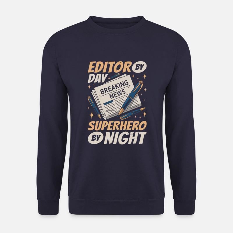 Editor - Unisex Pullover - Navy