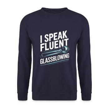 Glass worker - Unisex Sweatshirt - navy - Front - Alina (178cm) & Michal (187cm)