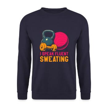 Fitness Trainers Personal Trainers - Unisex Sweatshirt - navy - Front - Alina (178cm) & Michal (187cm)