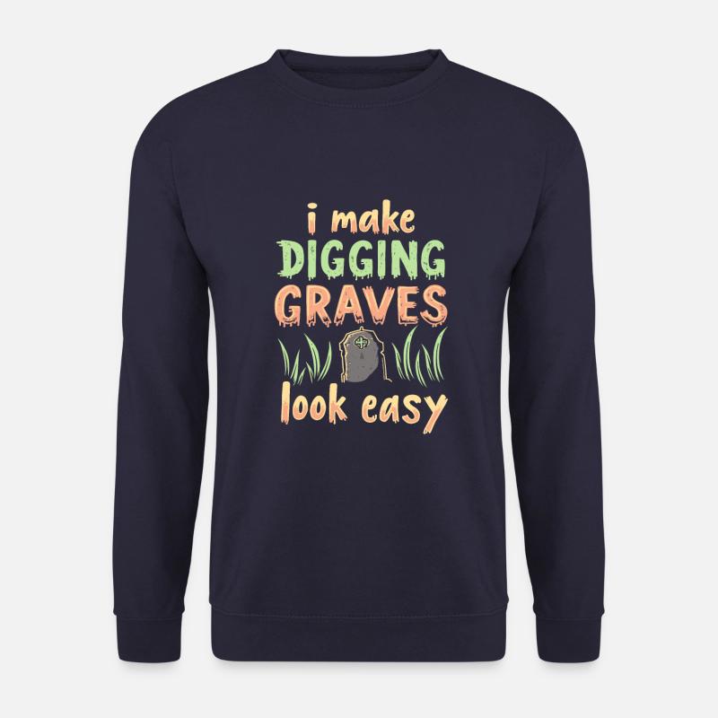 Gravedigger Funeral Assistant - Unisex Sweatshirt - navy