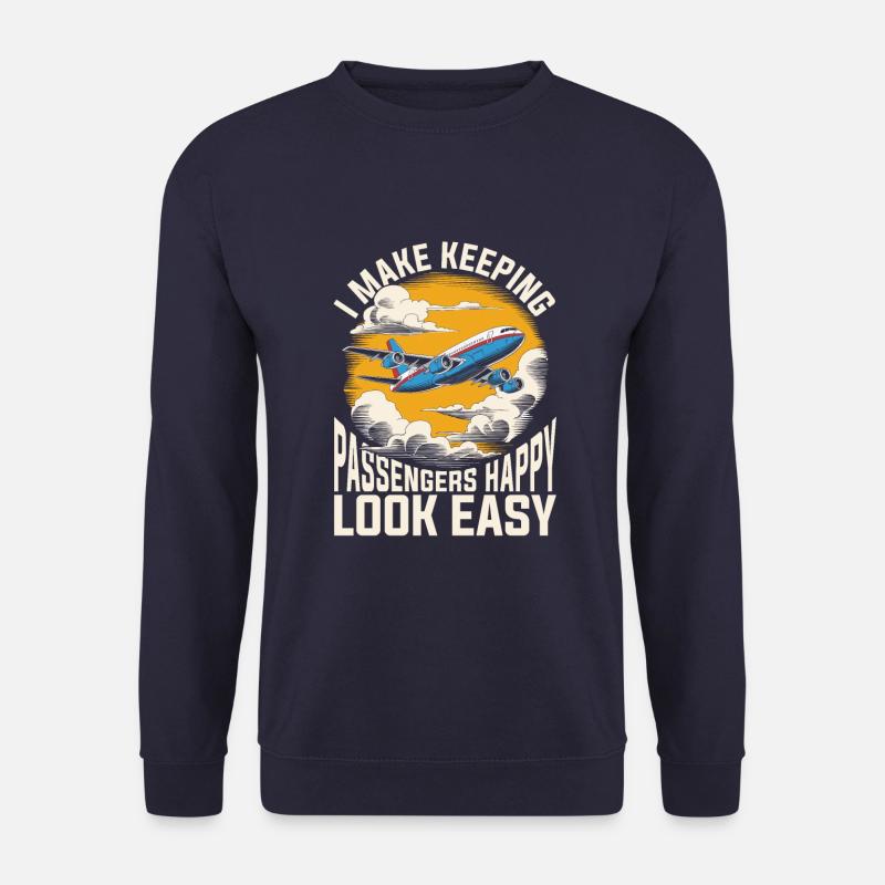 Flight Attendant Stewardess - Unisex Sweatshirt - navy