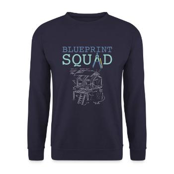 Verfasser Kader - Unisex Pullover - Navy - Vorne - Alina (178cm) & Michal (187cm)