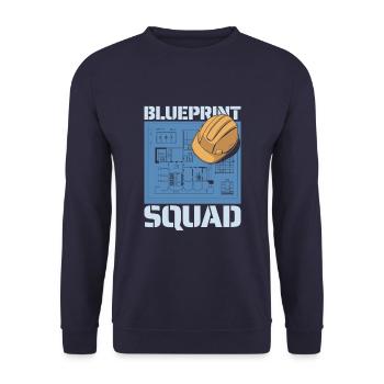 Civil Engineer Kader - Unisex Sweatshirt - navy - Front - Alina (178cm) & Michal (187cm)