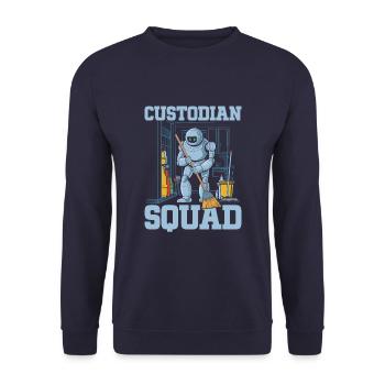 Custodian Bank Cadre - Unisex Sweatshirt - navy - Front - Alina (178cm) & Michal (187cm)