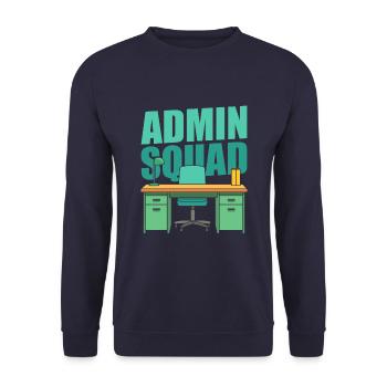 Administrator Squad - Unisex Sweatshirt - navy - Front - Alina (178cm) & Michal (187cm)