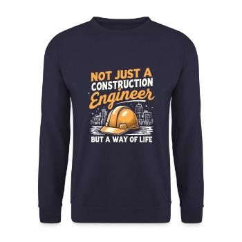 Civil engineer - Unisex Sweatshirt - navy - Front - Alina (178cm) & Michal (187cm)