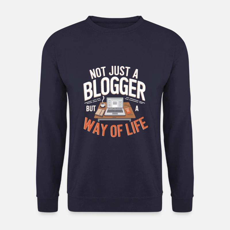 Blogger Bloggen - Unisex Pullover - Navy