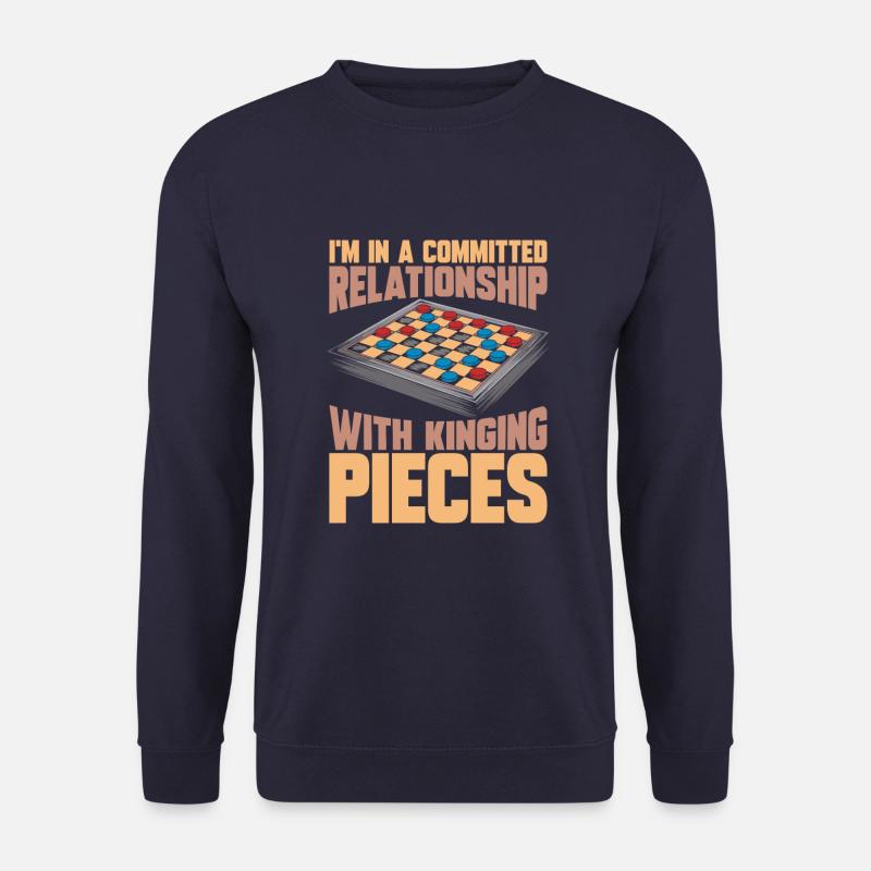 Board Game Checkers - Unisex Sweatshirt - navy