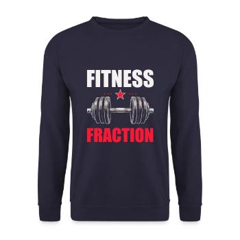 Fitness Trainer Personal Trainer Team - Unisex Sweatshirt - navy - Front - Alina (178cm) & Michal (187cm)