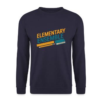 Équipe d’enseignants de l’école primaire - Sweat-shirt Unisexe - marine - Devant - Alina (178cm) & Michal (187cm)