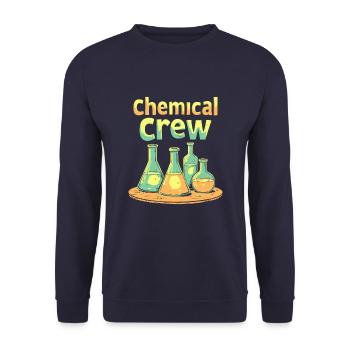 Chemical Engineer Team - Unisex Sweatshirt - navy - Front - Alina (178cm) & Michal (187cm)