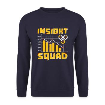Berater Kader - Unisex Pullover - Navy - Vorne - Alina (178cm) & Michal (187cm)