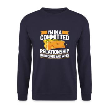 Cheese production - Unisex Sweatshirt - navy - Front - Alina (178cm) & Michal (187cm)