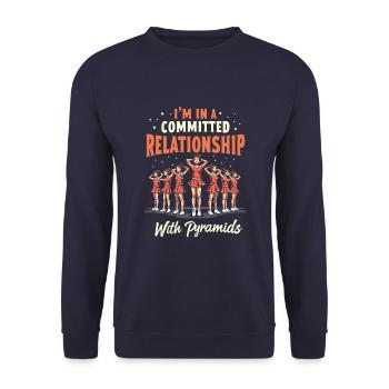 Cheerleader Cheerleading - Unisex Sweatshirt - navy - Front - Alina (178cm) & Michal (187cm)