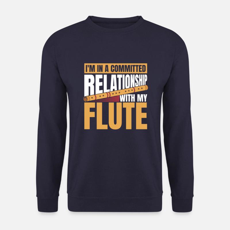 Flötist Flöte - Unisex Pullover - Navy
