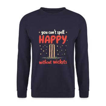 cricket - Unisex Sweatshirt - navy - Front - Alina (178cm) & Michal (187cm)