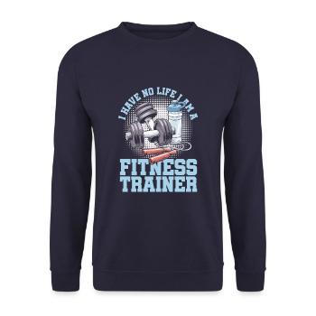 Fitness Trainers Personal Trainers - Unisex Sweatshirt - navy - Front - Alina (178cm) & Michal (187cm)
