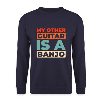 Banjo - Unisex Sweatshirt - navy - Front - Alina (178cm) & Michal (187cm)