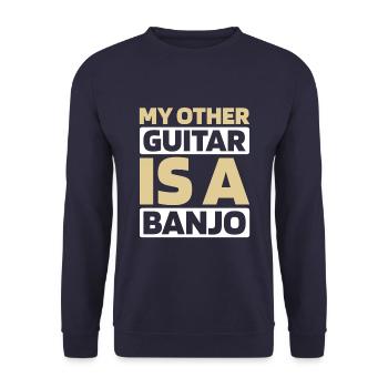 Banjo - Unisex Sweatshirt - navy - Front - Alina (178cm) & Michal (187cm)