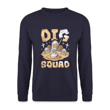 Gravedigger Funeral Assistant Cadre - Unisex Sweatshirt - navy - Front - Alina (178cm) & Michal (187cm)