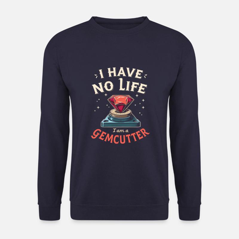 Gemstone cutter - Unisex Sweatshirt - navy