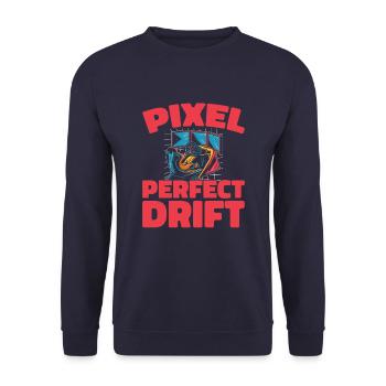 Sim Racing - Unisex Sweatshirt - navy - Front - Alina (178cm) & Michal (187cm)