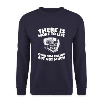 Sim Racing - Unisex Pullover - Navy - Vorne - Alina (178cm) & Michal (187cm)