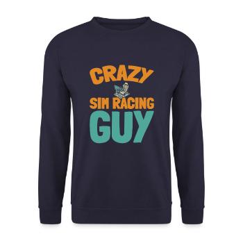 Sim Racing - Unisex Sweatshirt - navy - Front - Alina (178cm) & Michal (187cm)