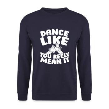 Irish Dance Irischer Tanz - Unisex Sweatshirt - navy - Front - Alina (178cm) & Michal (187cm)