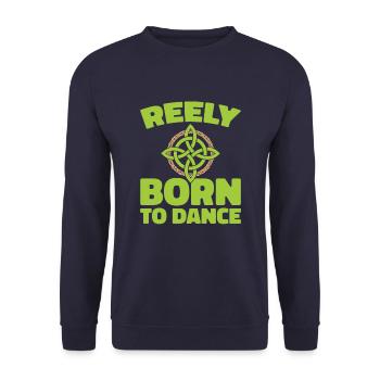 Irish Dance Irischer Tanz - Unisex Sweatshirt - navy - Front - Alina (178cm) & Michal (187cm)