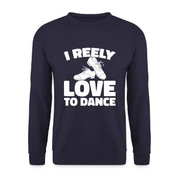 Irish Dance Irischer Tanz - Unisex Sweatshirt - navy - Front - Alina (178cm) & Michal (187cm)