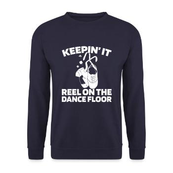 Irish Dance Irischer Tanz - Unisex Sweatshirt - navy - Front - Alina (178cm) & Michal (187cm)
