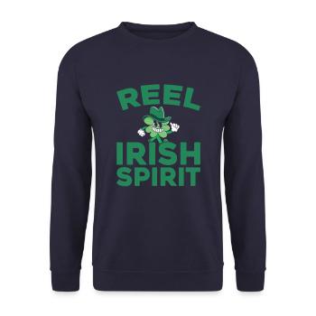 Irish Dance Irischer Tanz - Unisex Sweatshirt - navy - Front - Alina (178cm) & Michal (187cm)