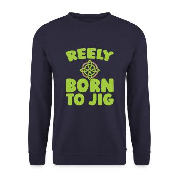 Irish Dance Irischer Tanz - Unisex Sweatshirt - navy - Front - Alina (178cm) & Michal (187cm)