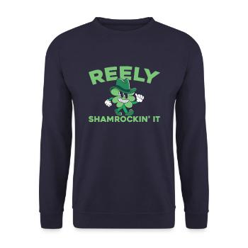 Irish Dance Irischer Tanz - Unisex Sweatshirt - navy - Front - Alina (178cm) & Michal (187cm)