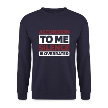 Accordéon - Sweat-shirt Unisexe - marine - Devant - Alina (178cm) & Michal (187cm)
