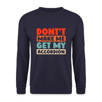 Akkordeon - Unisex Pullover - Navy - Vorne - Alina (178cm) & Michal (187cm)
