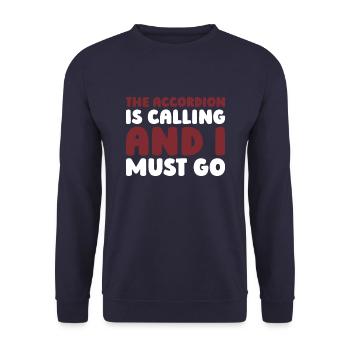 Accordion - Unisex Sweatshirt - navy - Front - Alina (178cm) & Michal (187cm)