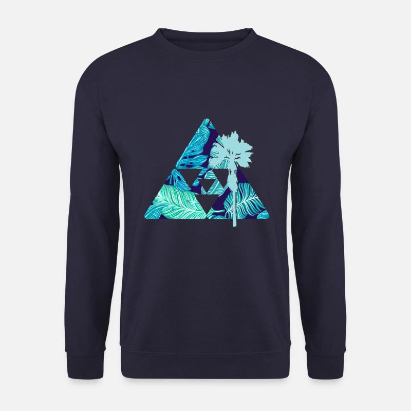 Palmen Blätter - Unisex Pullover - Navy
