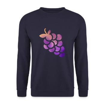 grape - Unisex Sweatshirt - navy - Front - Alina (178cm) & Michal (187cm)