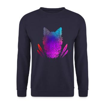 Fuchs - Unisex Pullover - Navy - Vorne - Alina (178cm) & Michal (187cm)