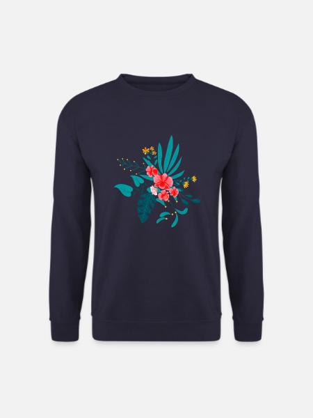 Bouquet de fleurs - Sweat-shirt Unisexe - marine